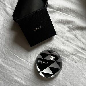 Prada Black and White Geometric Paperweight brand new in box office stationary